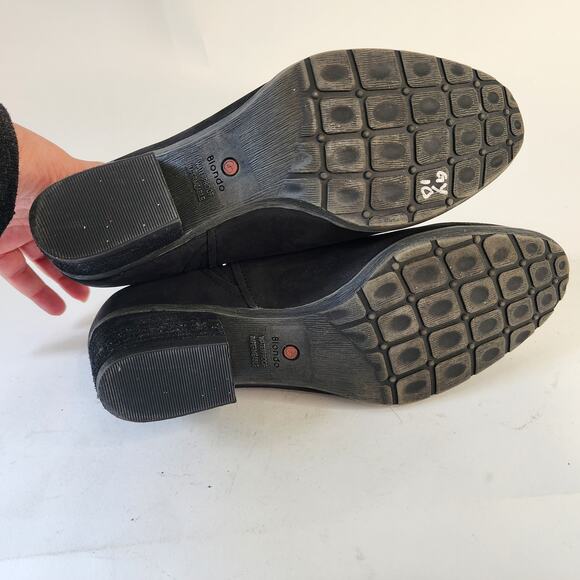 Blondo Victoria Waterproof Nubuck Ankle Boots Black 9M - Picture 8 of 8